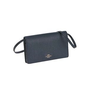 Coach / Foldover Crossbody Clutch / Navy